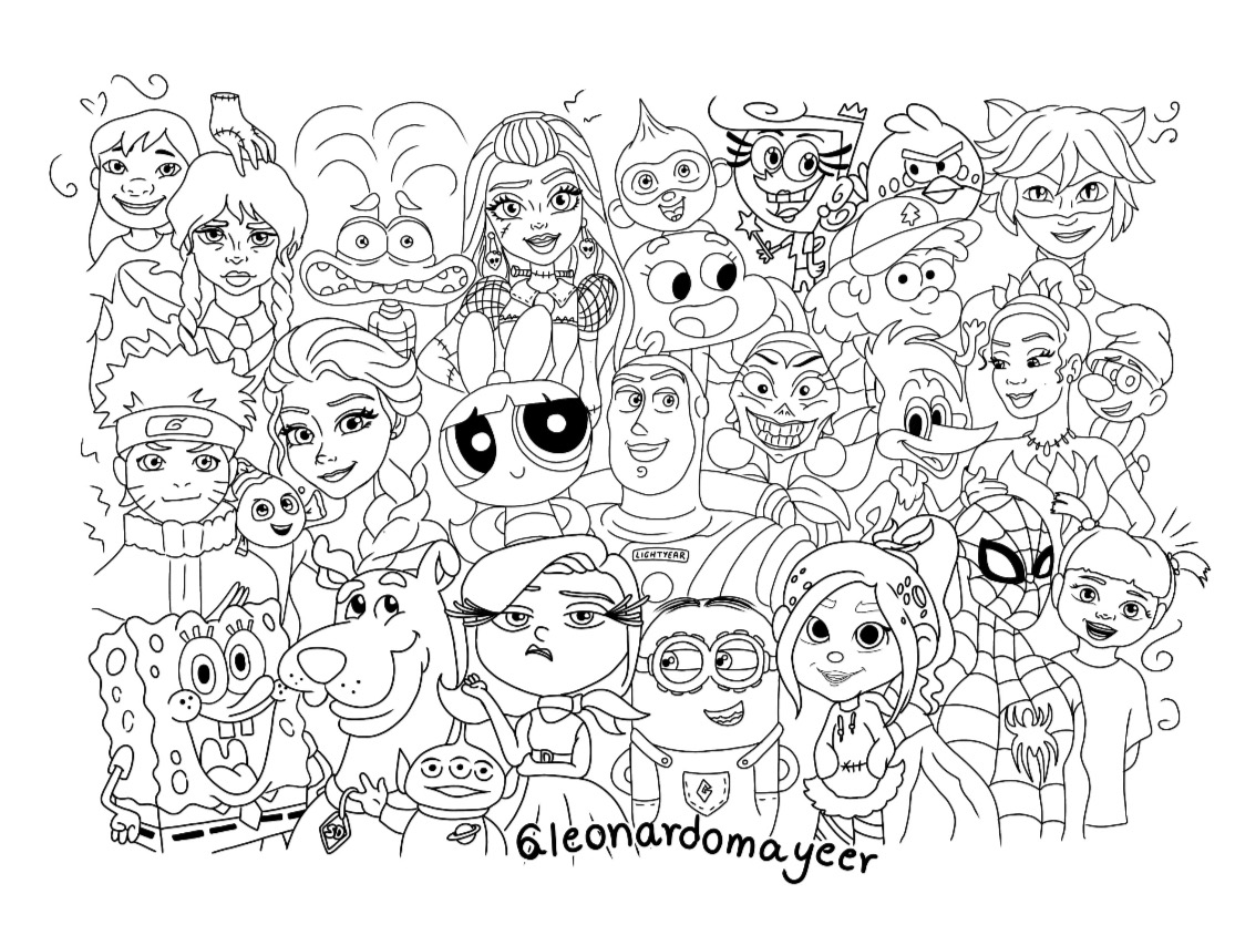 Personagens para colorir 2.0 @leonardomayeer  thumbnail