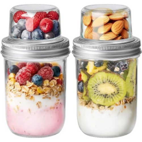  ComSaf Overnight Oats Containers with Lids  thumbnail