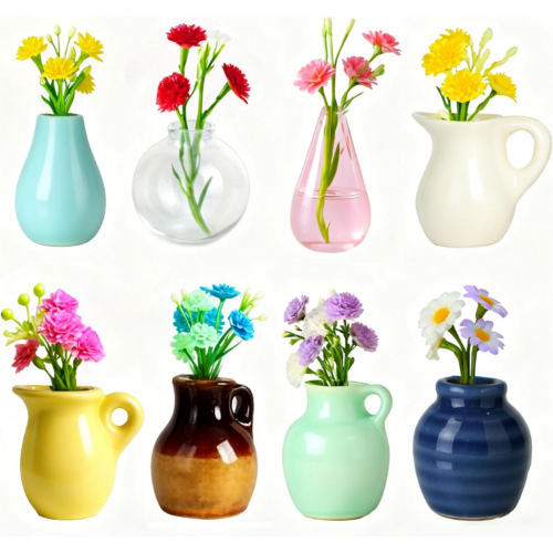 Cute Mini Ceramic Vase Fridge Magnets thumbnail