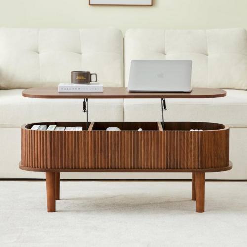 Fluted Lift Top Coffee Table  thumbnail