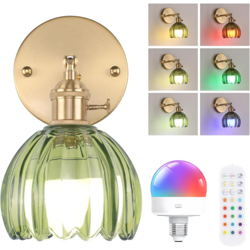 Shenmoyl Vintage Battery Operated Wall Sconce thumbnail