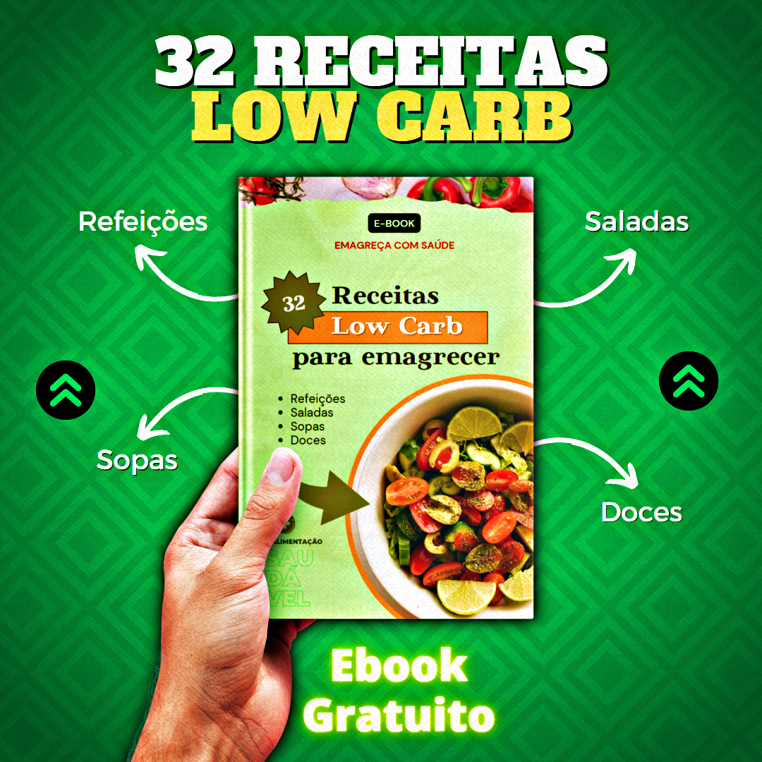 E-BOOK GRÁTIS PARA PERDER ATÉ 11KG COM RECEITAS LOW CARB. thumbnail