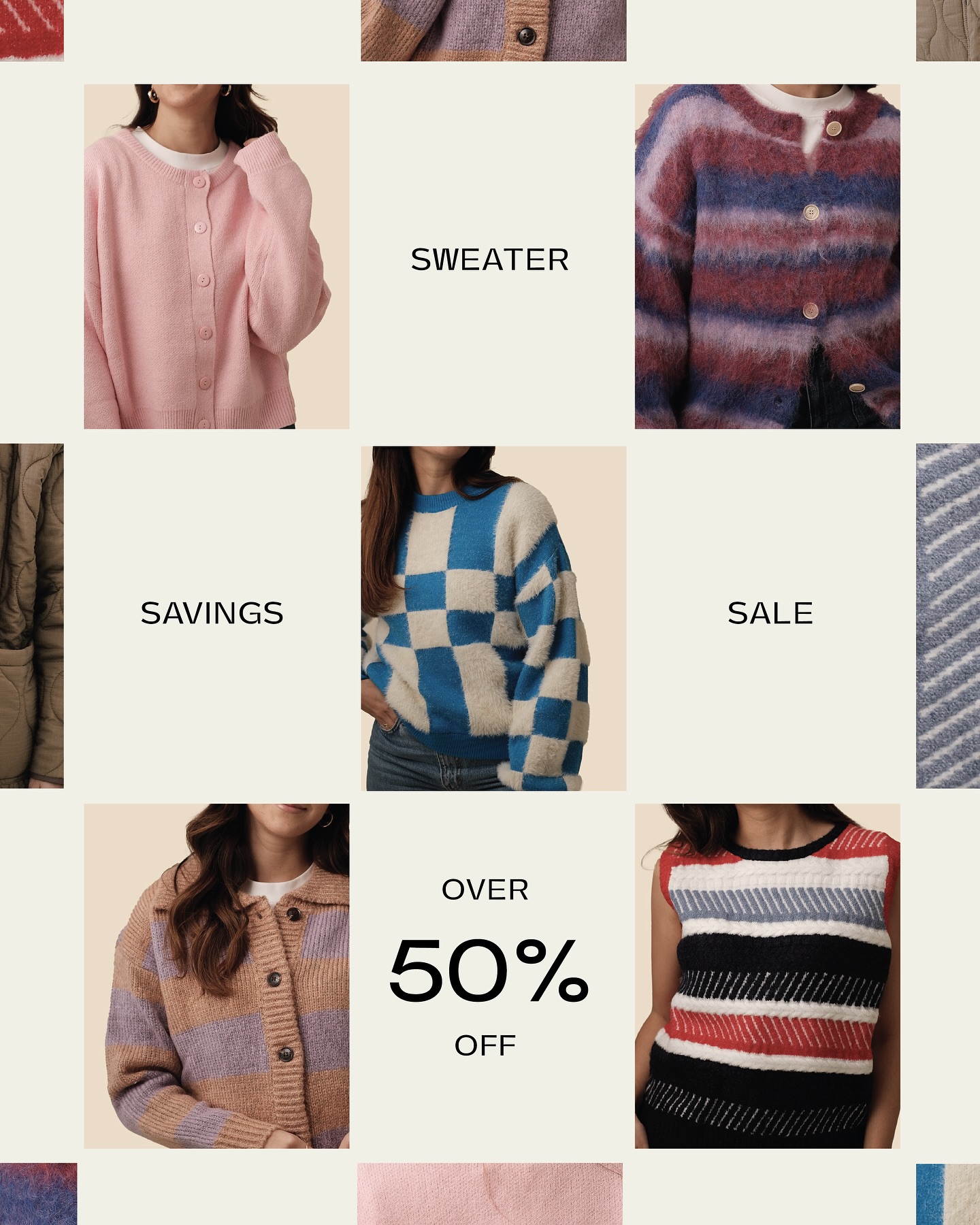 🛒Grab a snack and your laptop for this one…The Sweater Savings Sale is here! It’s out with the old to make room for new!