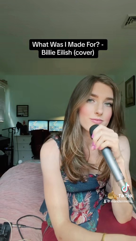 props to Billie for this song it is not an easy one to sing but i tried #barbiemovie #whatwasimadeforbillieeilish #billi