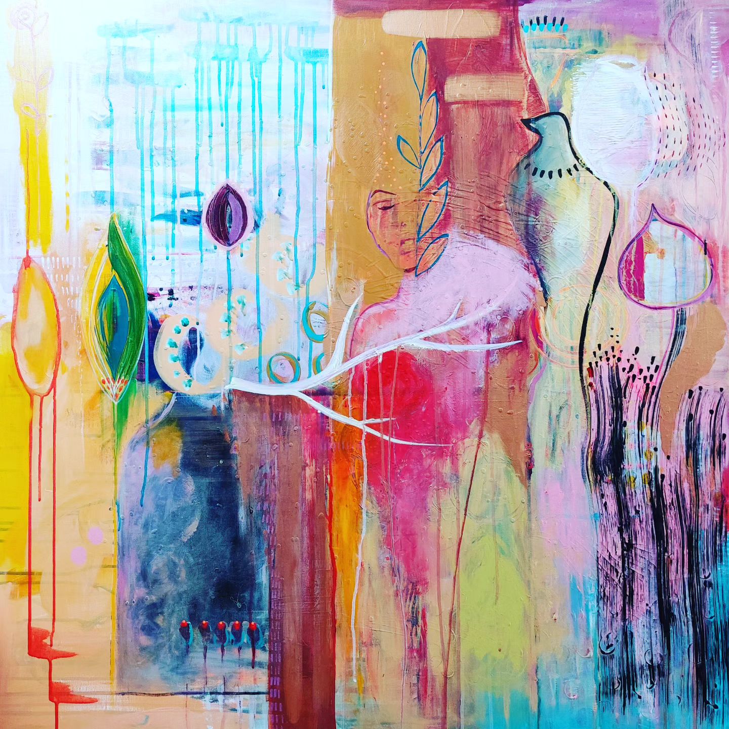 FALL IN LOVE AGAIN
100x100cm | 40x40in
Original artwork by Verena Fay

www.verenafay.com

To envision my art in your roo