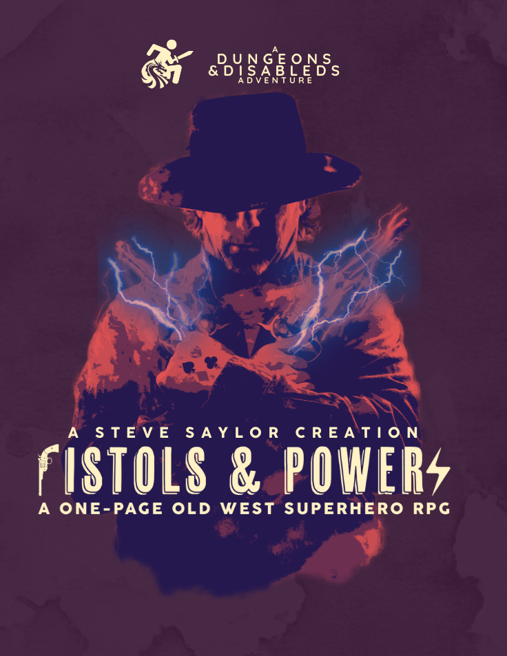 Pistols & Powers - A One-Page Old West Superhero RPG  thumbnail