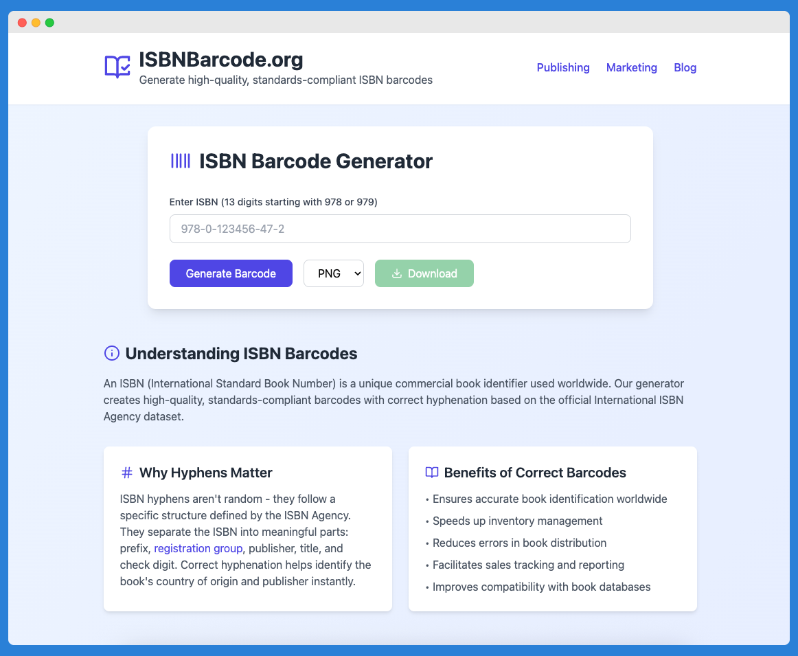 ISBN Barcode Generator - Professional ISBN Barcodes thumbnail