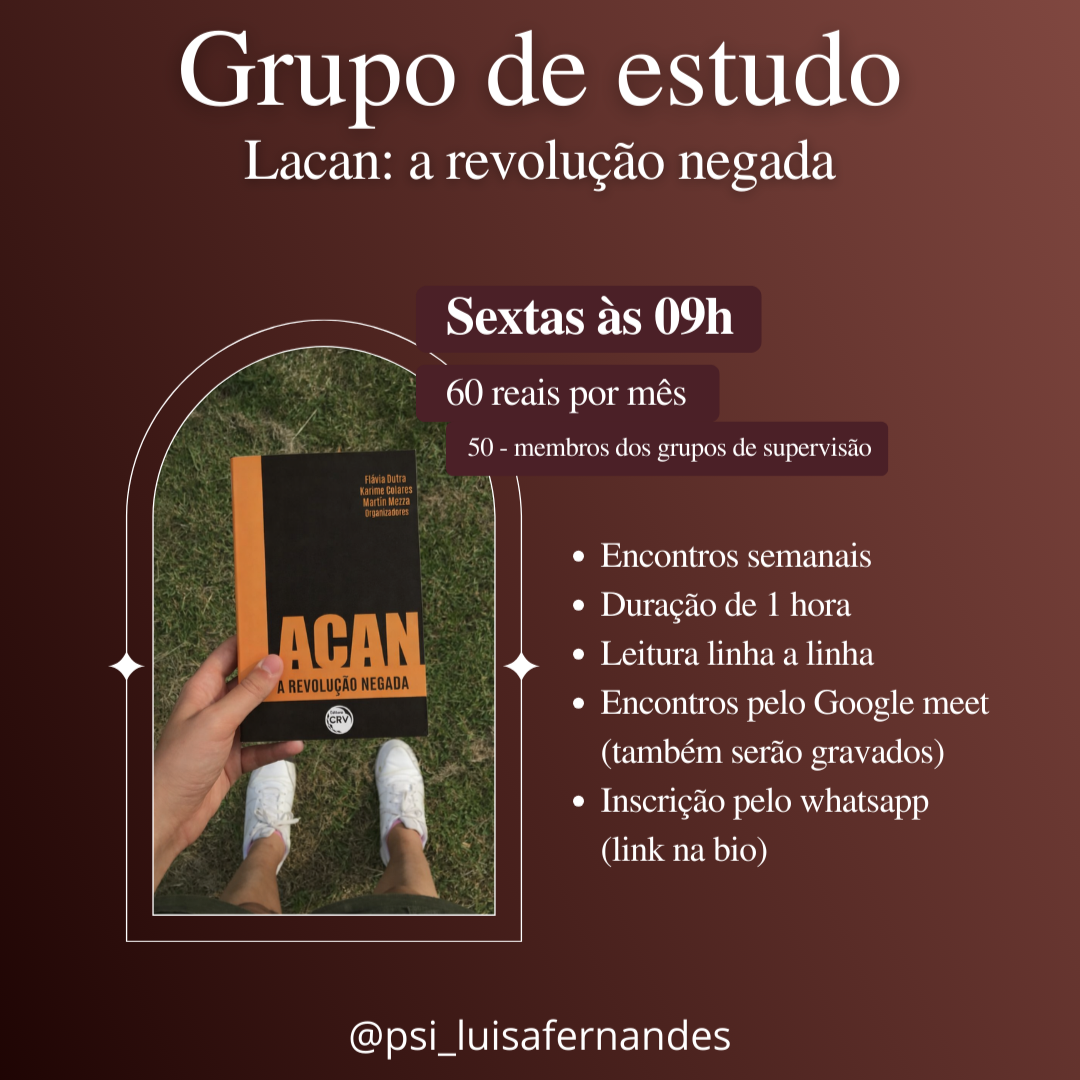 Grupo de Estudos do livro "Lacan: a revolução negada" thumbnail