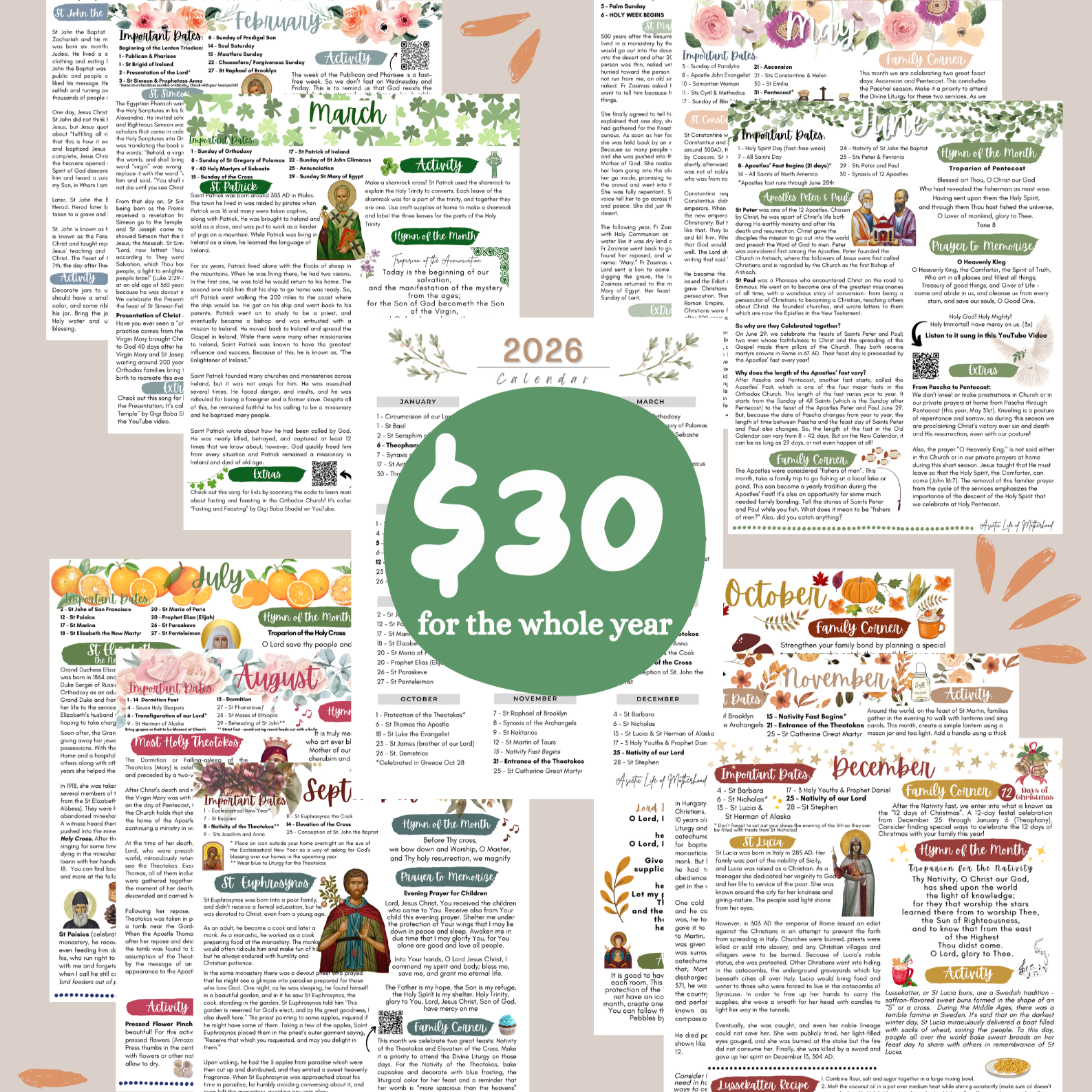 Monthly Liturgical Prints thumbnail