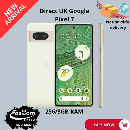 Google Pixel 7: Storage: 128/8GB| Network: 5GBattery:4355mAh| OS: Android 13™ upgradable up to Android 20™| Price:₦350,000 thumbnail