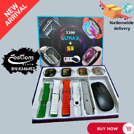 Y300 ultra 2 S9: 4 watch heads| 5 Straps plus analog cursor| Receiving Phone calls, notifications view and sports mode| Price:₦40,000 thumbnail