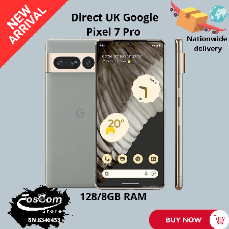Google Pixel 7 Pro: Storage: 128/8GB| Network:5G| Battery:5000mAh| OS: Android 15™ upgradable up to Android 20™| Price:₦440,000 thumbnail