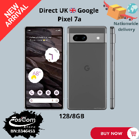 Google Pixel 7a: Storage: 128/8GB| Network: 5G| Battery: 4385mAh| Price:₦320,000 thumbnail