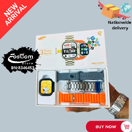 MX-2 Ultra 3: Triple unique watch bands| receiving Phone calls, notifications view and sports mode| Price:₦26,000 thumbnail
