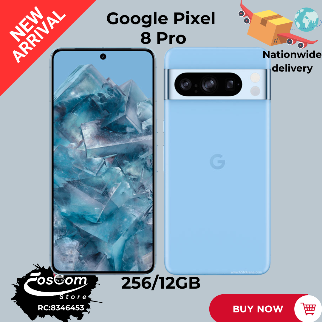 Google Pixel 8 Pro: Status: Direct UK  Network: 5G SIM: E sim + NanoSim Storage: 256/12GB Battery: 5050mAh OS: Android 16™ upgradeable up to Android 23™ Camera: Triple lens (50,48,48MP) | Price:₦600,000 thumbnail