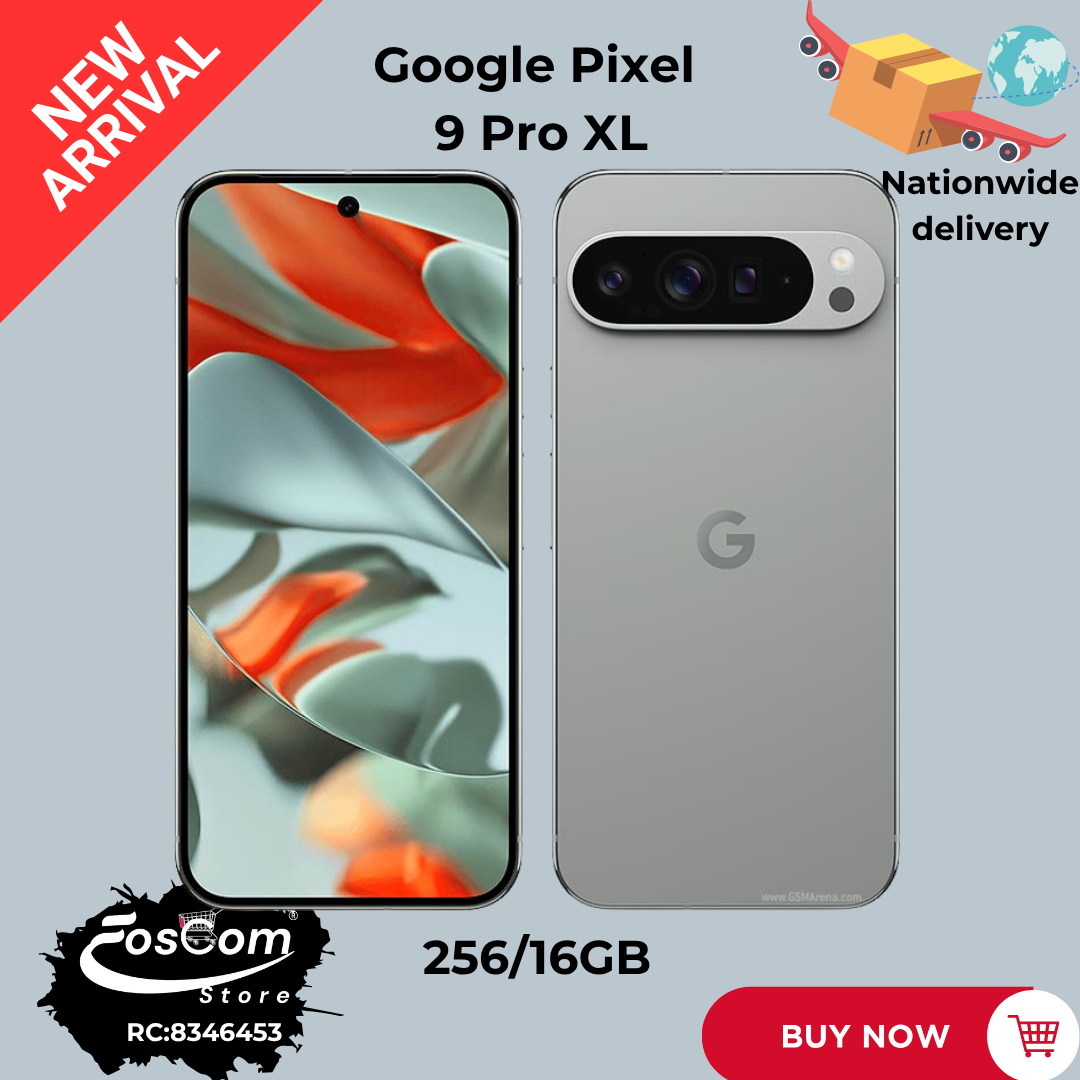 Google Pixel 9 Pro XL: Status: Direct UK  Network: 5G Storage: 256/16GB Battery: 5060mAh OS: Android 16™ upgradeable up to Android 23™ Camera: Triple lens (50,48,48MP)| Price:₦1,000,000 thumbnail