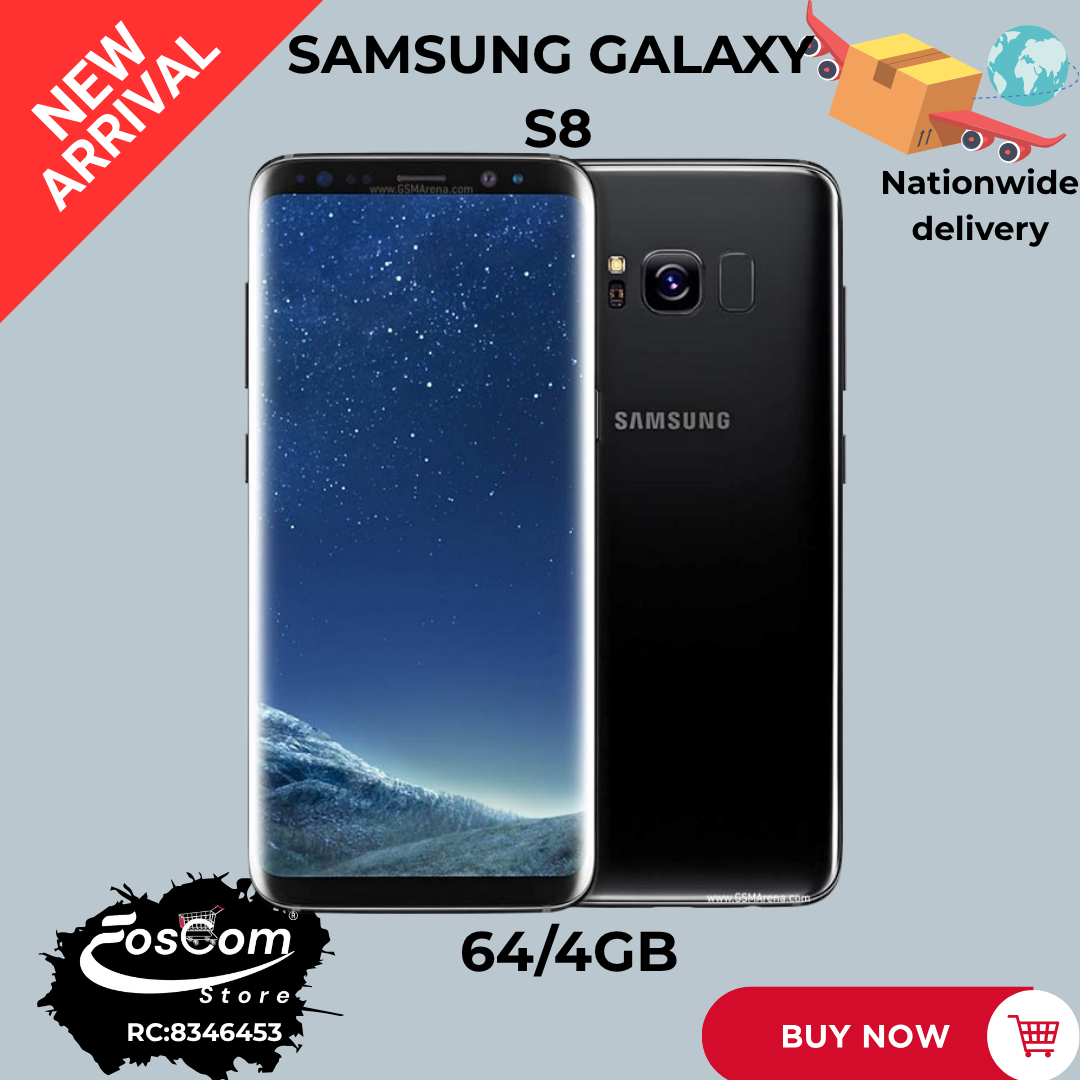 SAMSUNG GALAXY S8: Direct UK| Network: 4G LTE  Storage: 64/4GB Battery: 3000mAh OS: Android 7™ upgradeable up to Android 9™| Price:₦130,000 thumbnail