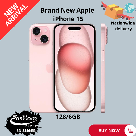 Apple iPhone 15: Storage: 128/6GB| Network: 5G| Battery: 3349mAh| OS:  iOS 14.1 upgradable up to iOS 18.5| Price: ₦620,000 thumbnail
