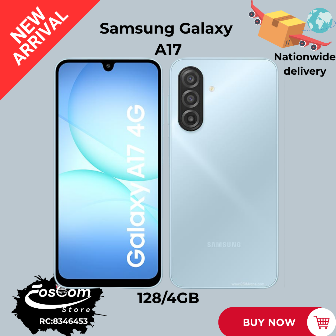 SAMSUNG GALAXY A17: Network 4G LTE| Storage:128/4GB|Battery:5000mAh| Price:₦225,000 thumbnail