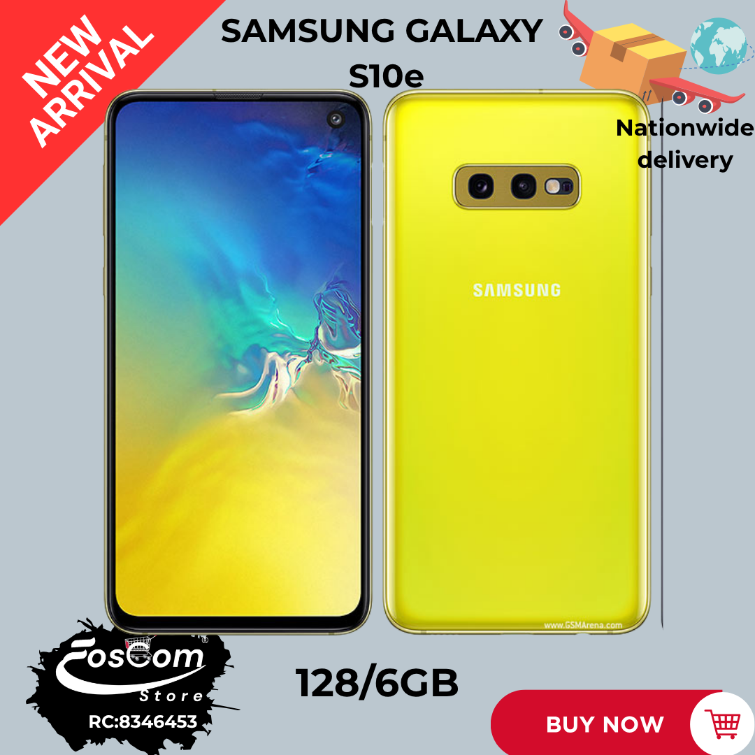 SAMSUNG GALAXY S10e:Direct UK  Network: 4G LTE  Storage: 128/6GB Battery: 3100mAh Camera: Dual lens (12,16MP)| Price:₦150,000 thumbnail