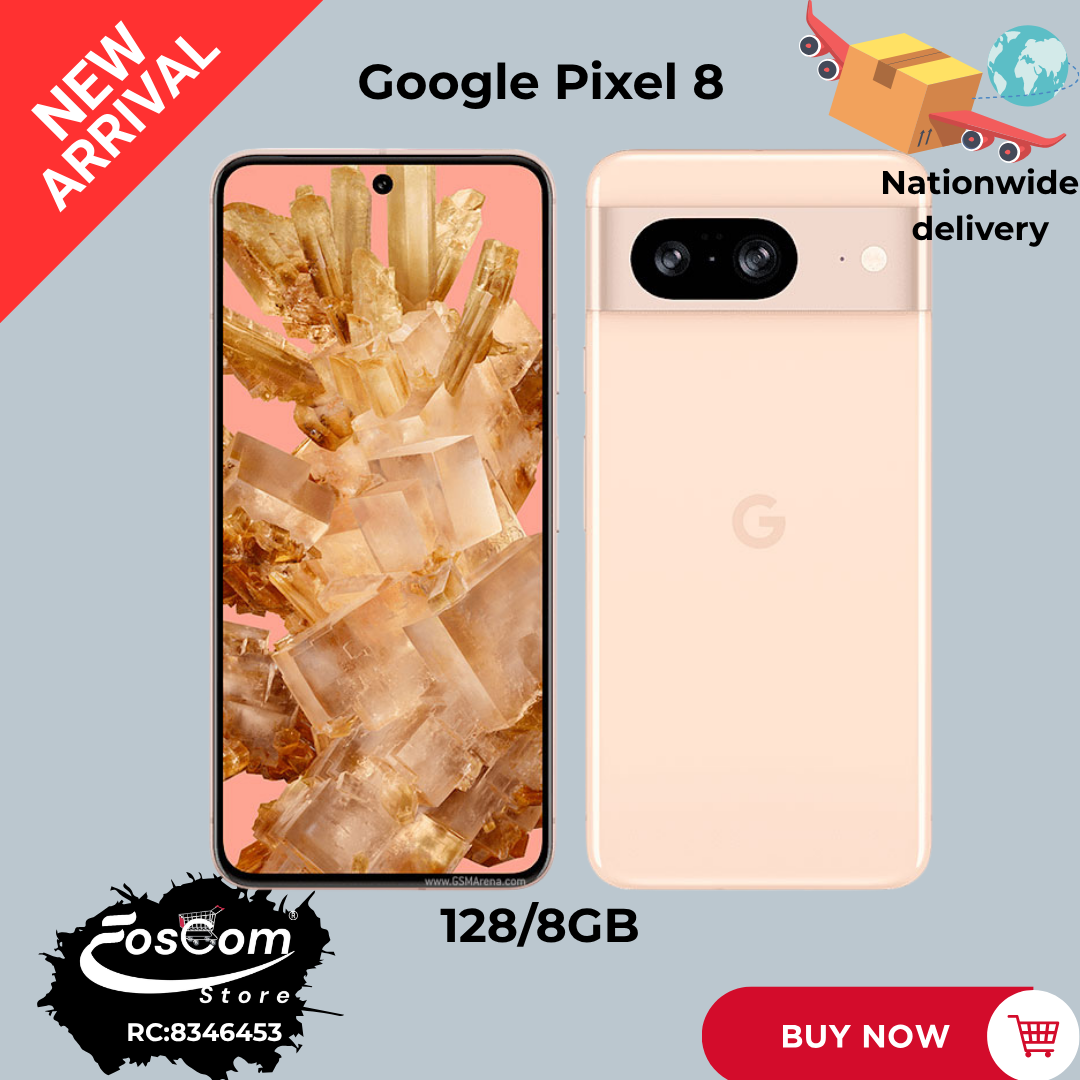 Google Pixel 8: Storage: 128/8GB RAM| Network: 5G| Battery: 4575mAh| OS: Android 14™ upgradable up to Android Android 22™| Price:₦410,000 thumbnail