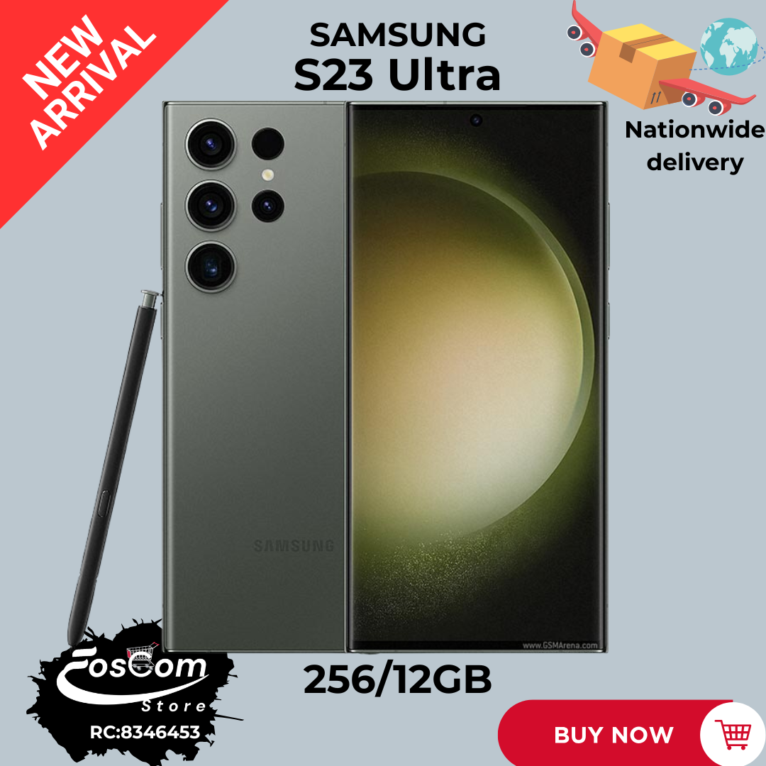 SAMSUNG GALAXY S23 Ultra: STATUS: Direct UK  NETWORK: 5G STORAGE: 256/12GB BATTERY: 5000mAh OS: Android 13™ upgradeable up to Android 17™ CAMERA: Quad lens (200,10,10,12MP)| Price:₦710,000 thumbnail
