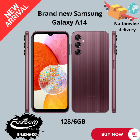 Brand new Samsung Galaxy A14: 128/6GB| Android 13™ upgradable up to Android 14™| 5000mAh Battery| 15W charging power| Price:₦170,000 thumbnail