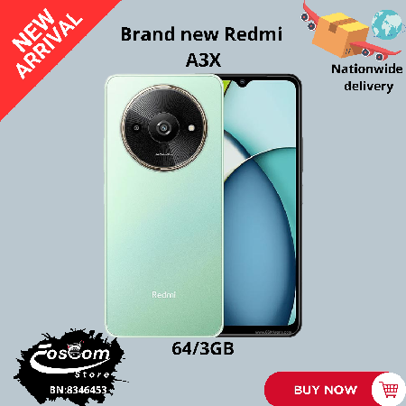 Brand New Redmi A3X 64/3GB RAM| Android 14 upgradable up to Android 16| 5009mAh| Single camera lens| Price:₦115,000 🚫 out of stock  thumbnail
