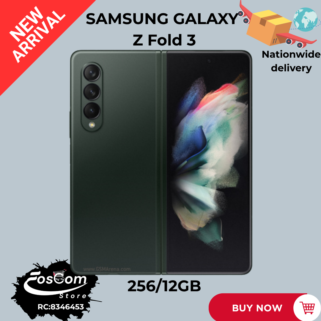 SAMSUNG GALAXY Z FOLD3: Brand new| Network: 5G Storage: 256/12GB Battery: 4400mAh OS: Android 11™ upgradeable up to Android 15™| Price:₦600,000 thumbnail