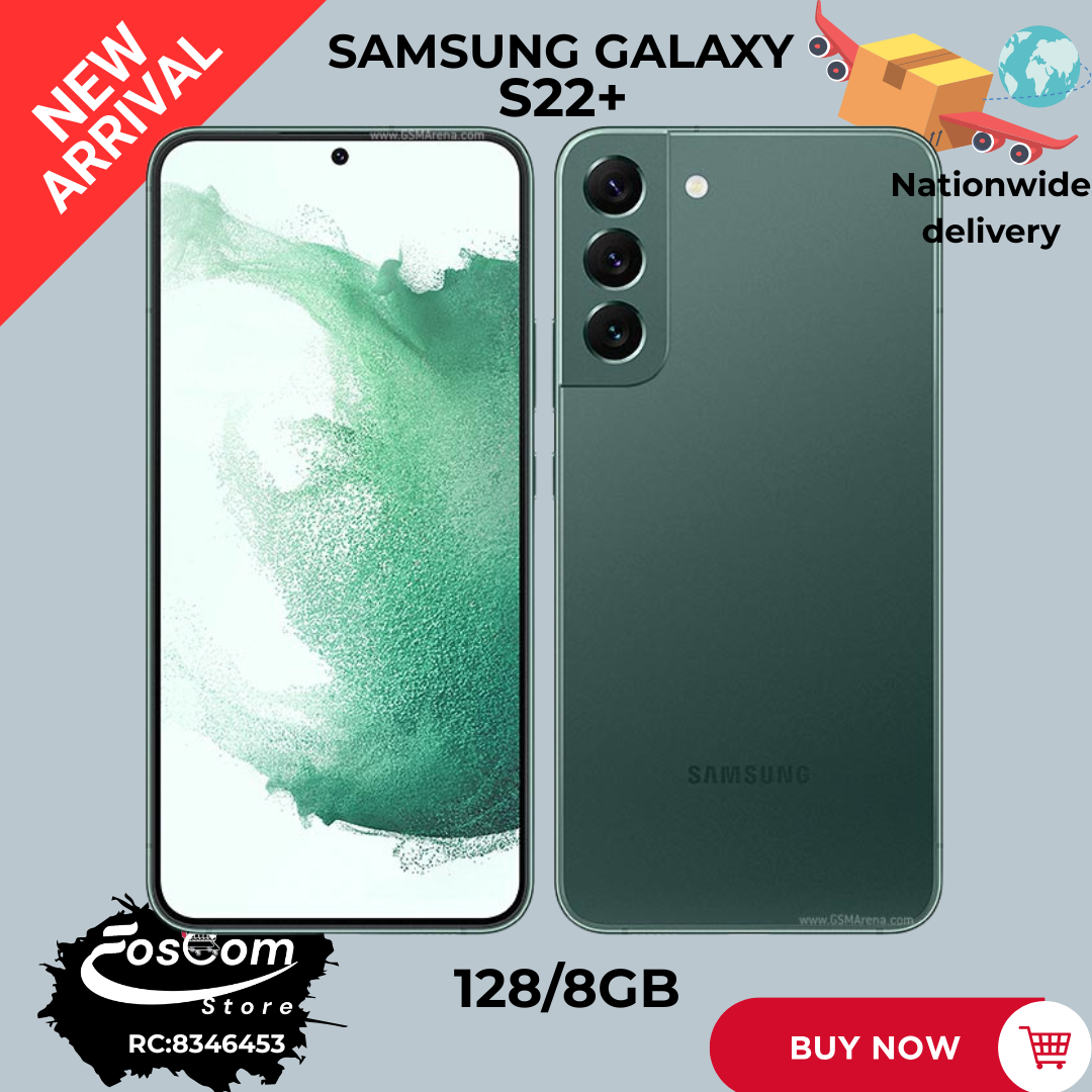 SAMSUNG GALAXY S22+| Direct UK| STATUS: Direct UK  NETWORK: 5G STORAGE: 128/8GB BATTERY: 4500mAh OS: Android 12, up to 4 major Android upgrades, One UI 6.1.1 CAMERA: Triple lens (50,10,12MP)| Price:₦340,000 thumbnail