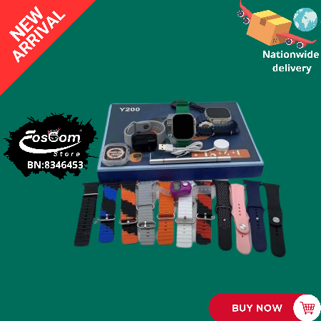 Y200: 3 watch heads ⌚ inside the box plus 10 straps| Receiving Phone calls and notifications| Price:₦42,000 thumbnail