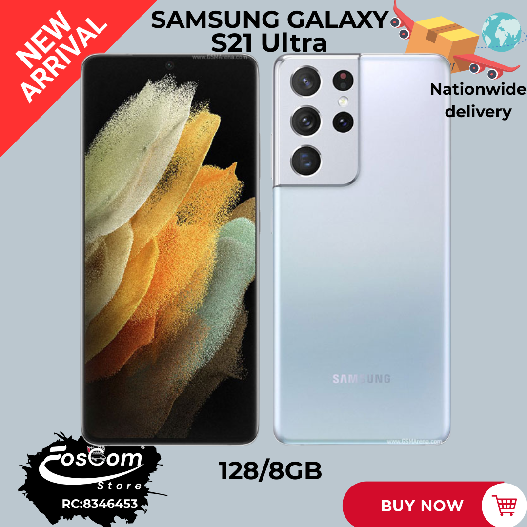 SAMSUNG GALAXY S21 Ultra: Status: Brand new  Network: 5G Storage: 128/8GB Battery: 5000mAh OS: Android 11 upgradeable up to Android 15™ Camera: Quad lens (108,10,10,12MP)| Price:₦390,000 thumbnail