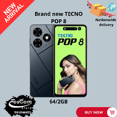 Brand new Tecno Pop 8 Price:₦115,000 thumbnail