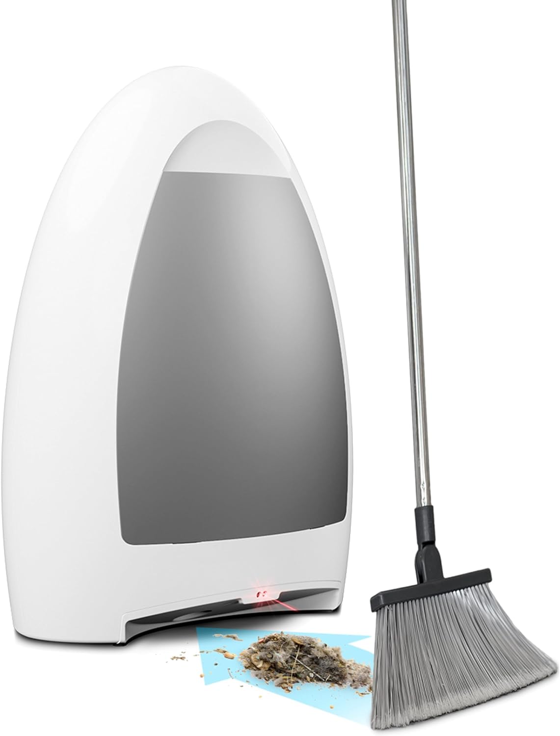 EyeVac Home Touchless Vacuum Automatic Dustpan - Great for Sweeping Pet Hair Food Dirt Kitchen - Ultra Fast & Powerful, Corded Canister Vacuum, Bagless, Automatic Sensors, 1000 Watt (White) thumbnail