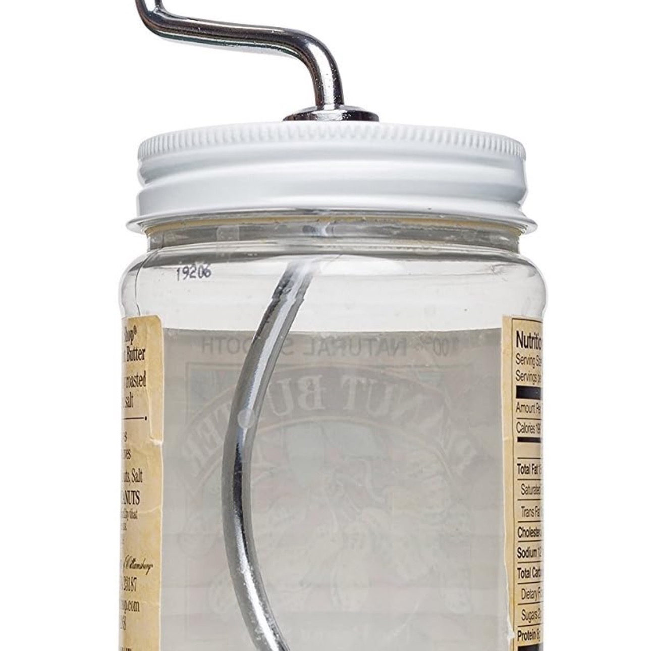 Grandpa Witmer's XL Old Fashioned Natural Peanut Butter Mixer, Model 300, For 16-Ounce Jars, 2.75-Inch Lids - Made in USA, BPA-Free, Self-Cleaning, Mess-Free Oil Stirring : Grocery & Gourmet Food thumbnail