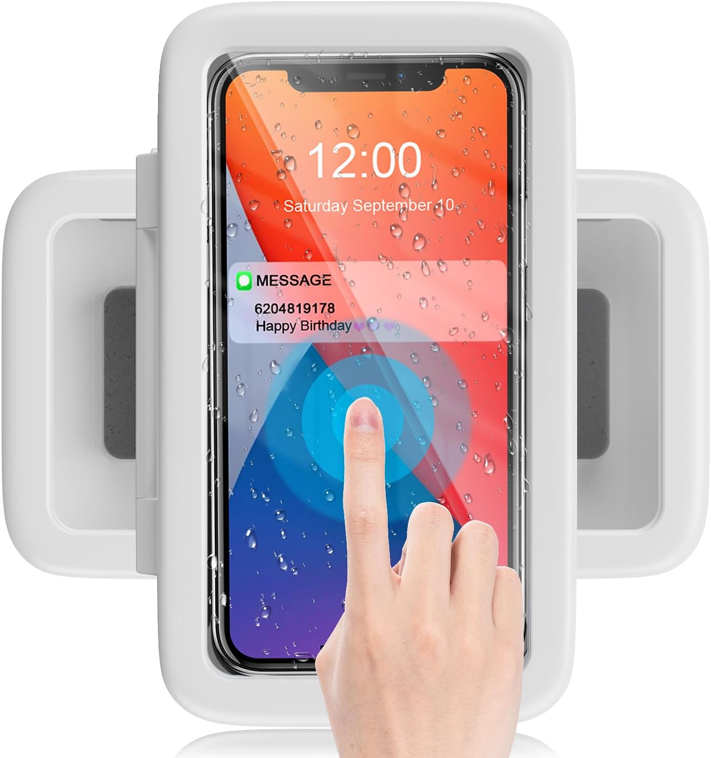 LC-dolida Shower Phone Holder Waterproof 480 Rotation Phone Stand Case Mount for Bathroom thumbnail