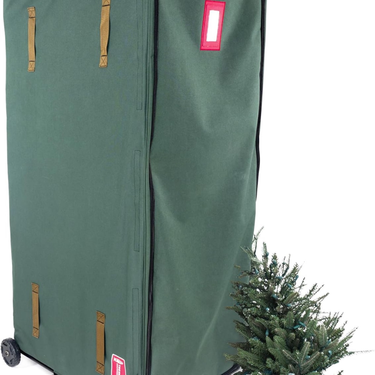 Giant Rolling Tree Storage - 15 Foot Christmas Tree Storage Bag | Heavy Duty Frame with Wheels to Fit Artificial Trees up to 15 Feet Tall | Separated Net Storage Area | GreensKeeper by Tree Keeper : Home & Kitchen thumbnail