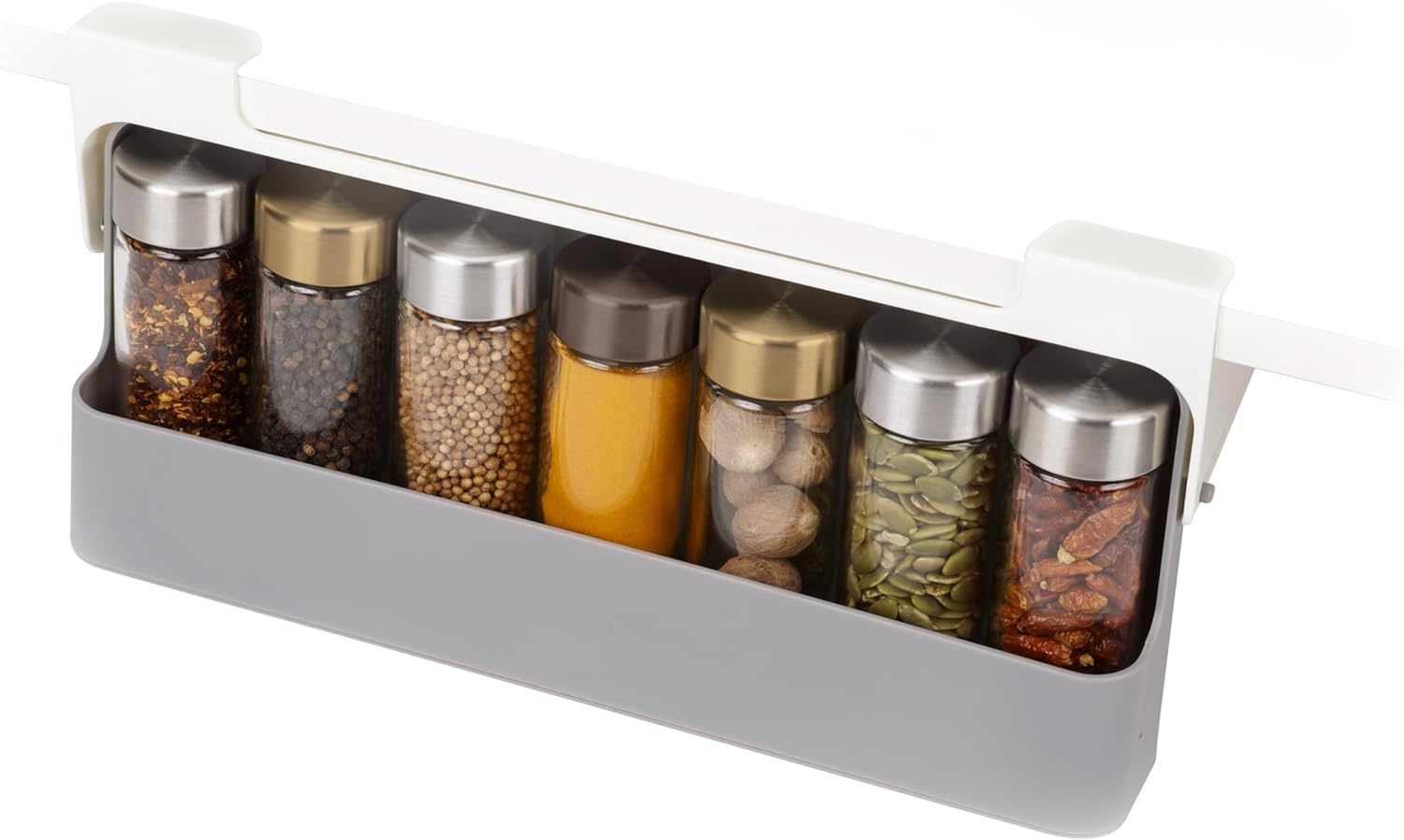 Joseph Joseph Spice Rack Organizer - Under-Shelf Kitchen Cabinet Storage Solution for Spices, thumbnail