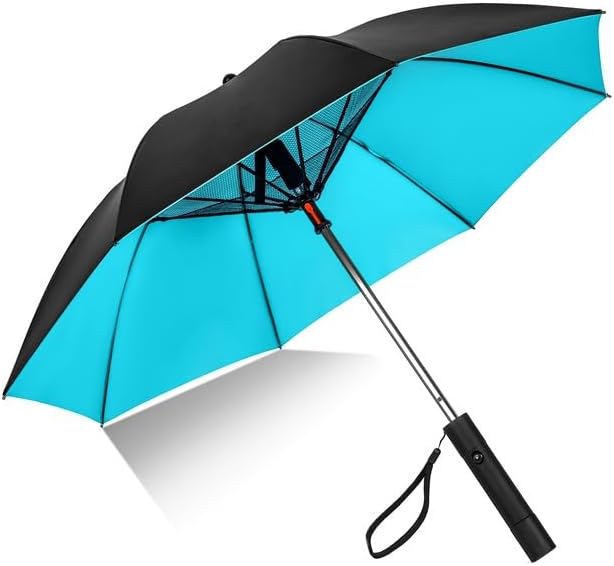 Umbrella with Fan and Mist Spray, 3 in 1 Umbrella with Fan, Portable Umbrella with Fan, USB Rechargeable Portable Umbrella for Hot Summer thumbnail