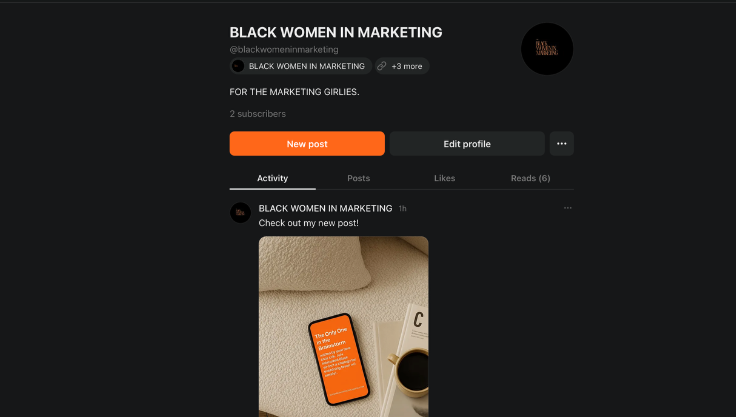 SUBCRIBE TO OUR SUBSTACK | FOR THE MARKETING GIRLIES. thumbnail