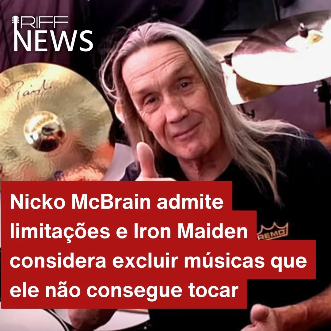 🎸⚡️ Atualização Importante para os Fãs de Iron Maiden ⚡️🎸

O lendário baterista do Iron Maiden, Nicko McBrain, comparti