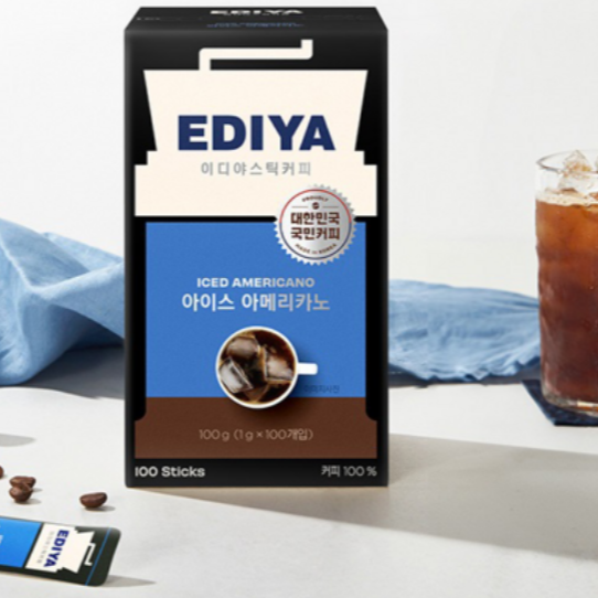 이디야 아이스아메리카노 스틱커피 100개 thumbnail