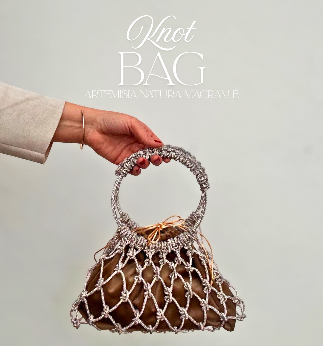 Knot Bag – Tutorial Macramè con Cordini Strass - Artemisia natura macrame | Hotmart thumbnail