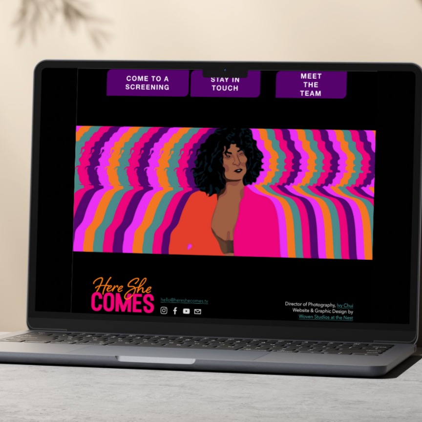 Branding, Website, and Social Media for Here She Comes thumbnail