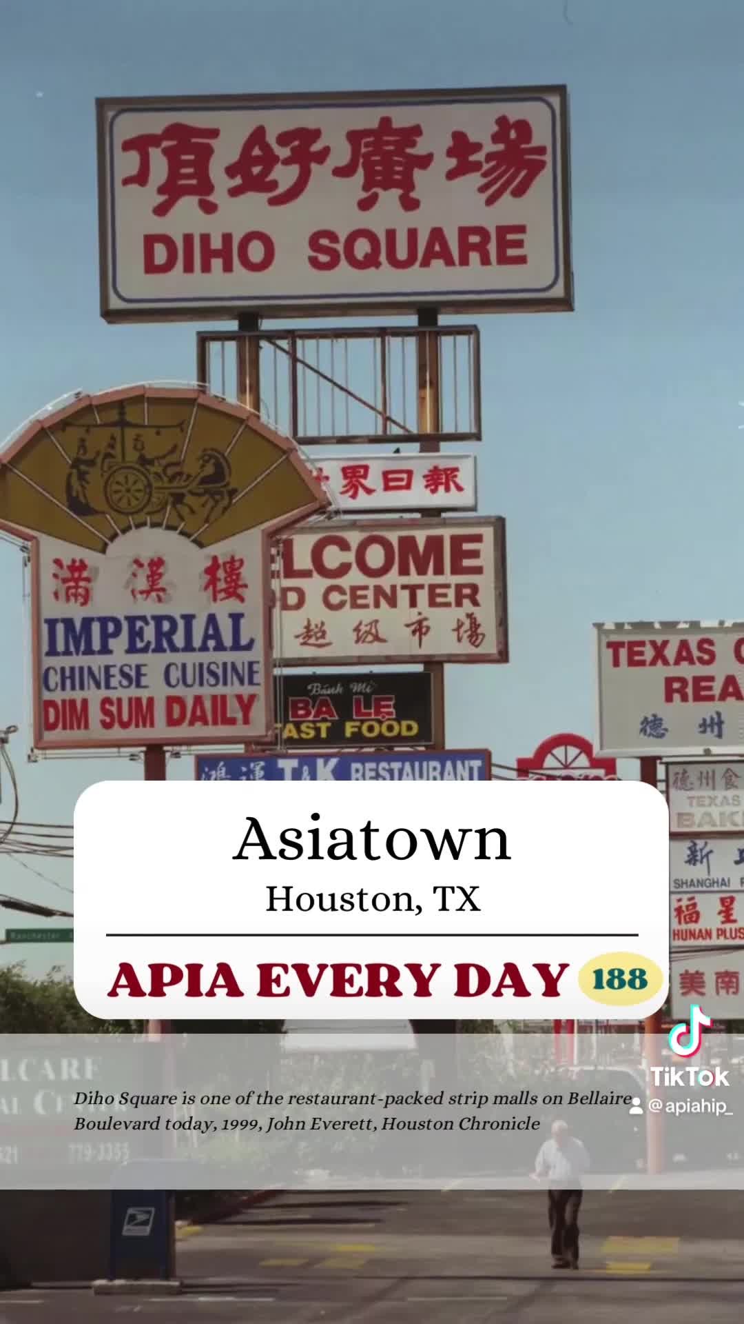 📌APIA Every Day (188) - Asiatown in Houston began to develop in the early 1980s, driven by the oil bust and an increase 