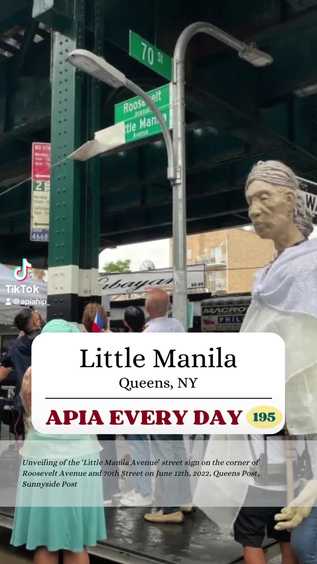 📌APIA Every Day (195) - Little Manila in Woodside, Queens, began forming in the 1970s when Filipino immigrants, many rec