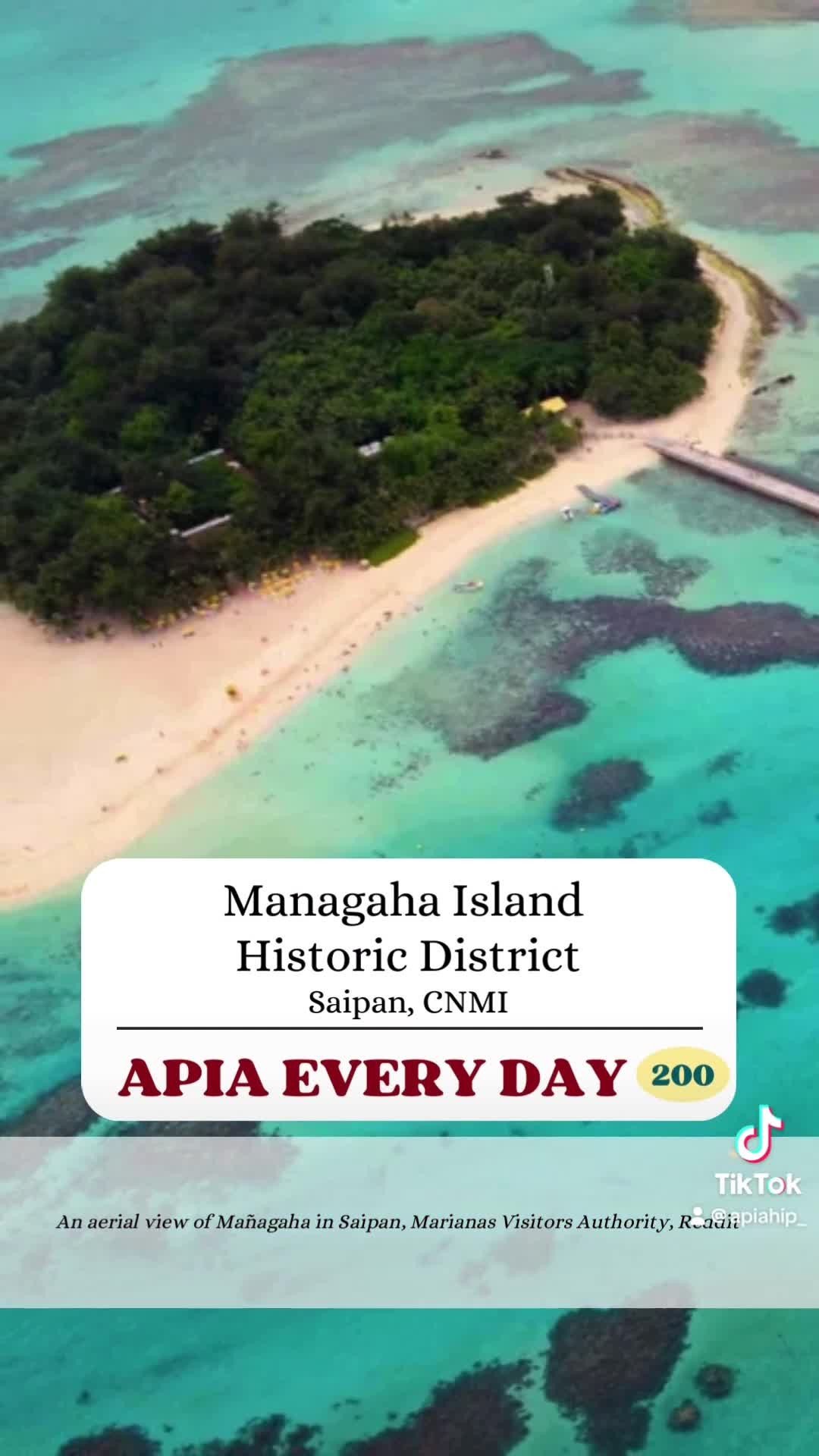 📌APIA Every Day (200) - The Managaha Historic District, a small islet off the west coast of Saipan in the Northern Maria