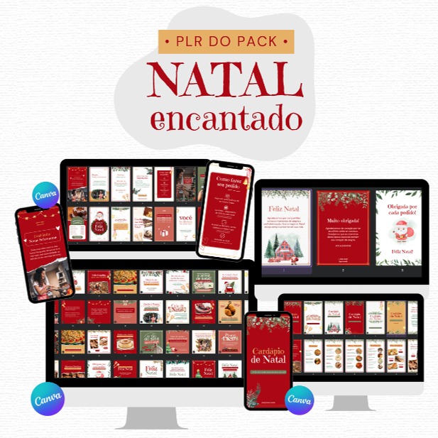 PLR Pack Natal Encantado • Seja a dona do melhor Pack Natalino!🎄 Baixe e revenda! thumbnail