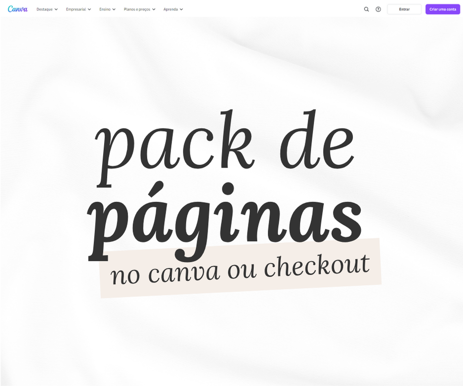 Pack de Páginas com Canva  thumbnail