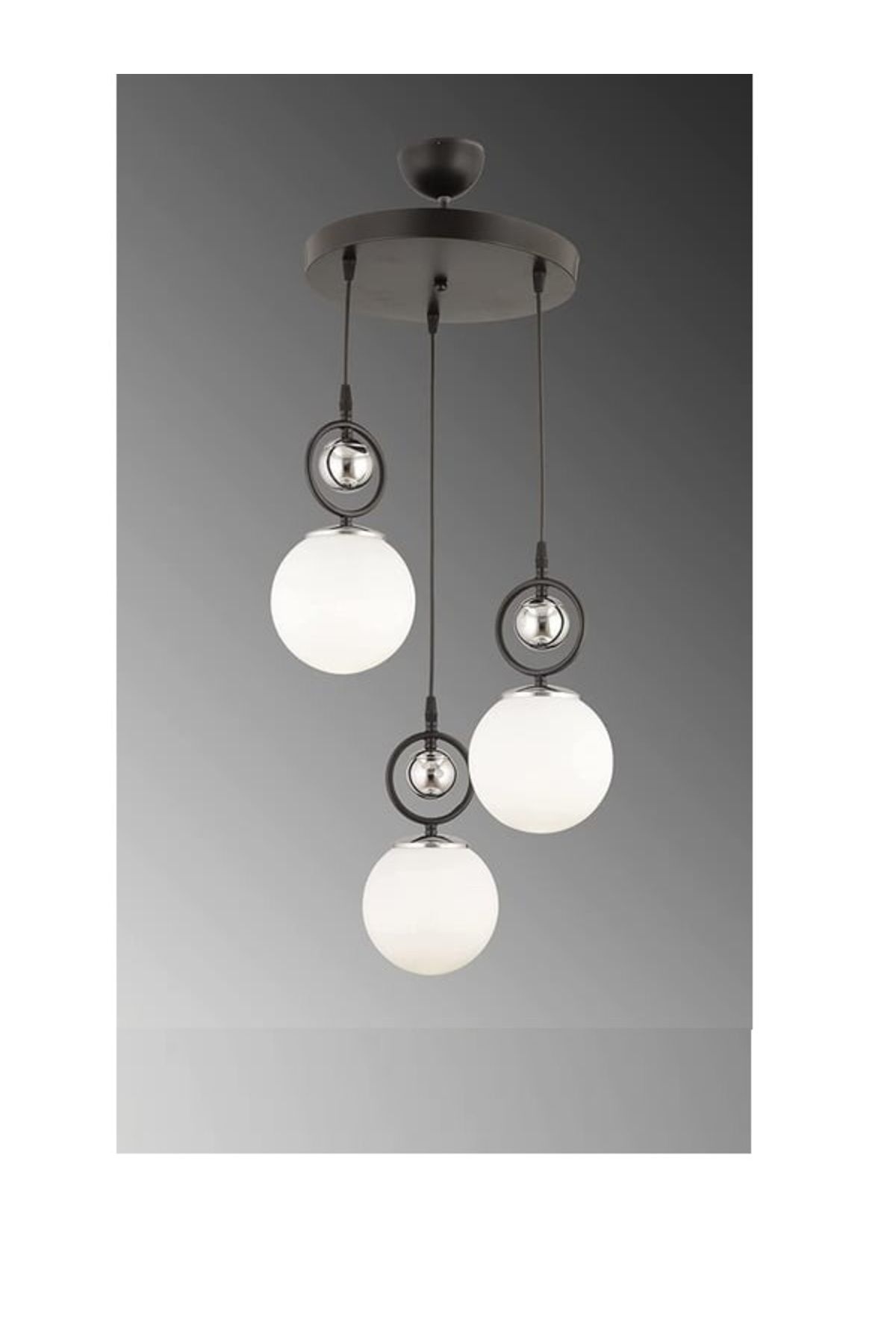 Aydınlatma Dünyam Boncuk 3lü Siyah - Beyaz Avize Fiyatı, Yorumları - Trendyol thumbnail